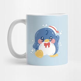 Kawaii Tuxedo Penguin Art Mug